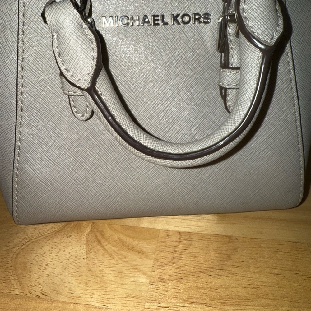 Michael Kors Light Gray Satchel